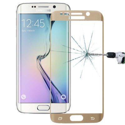 Mobigear Premium - Samsung Galaxy S6 Edge Plus Verre trempé Protection d'écran - Compatible Coque - Or