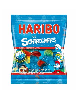 Sachet Bonbons Schtroumpfs Haribo 120 g.