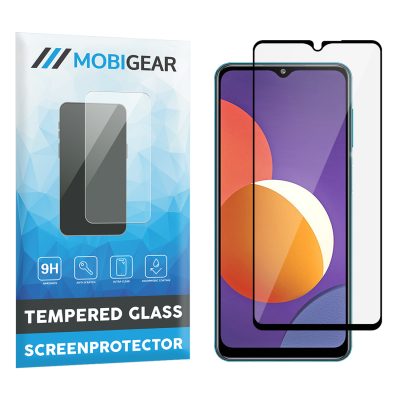 Mobigear Premium - Samsung Galaxy M12 Verre trempé Protection d'écran - Compatible Coque - Noir