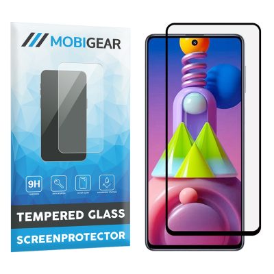 Mobigear Premium - Samsung Galaxy M51 Verre trempé Protection d'écran - Compatible Coque - Noir