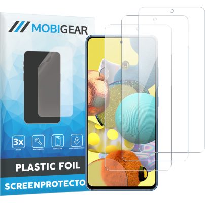 Mobigear - Samsung Galaxy A51 5G Protection d'écran Film - Compatible Coque (Lot de 3)