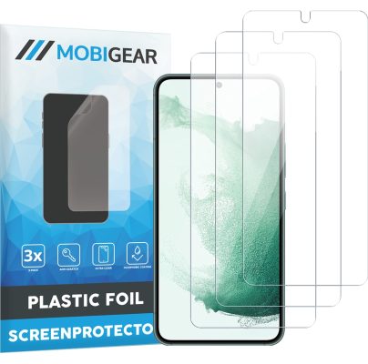 Mobigear - Samsung Galaxy S22 Protection d'écran Film - Compatible Coque (Lot de 3)