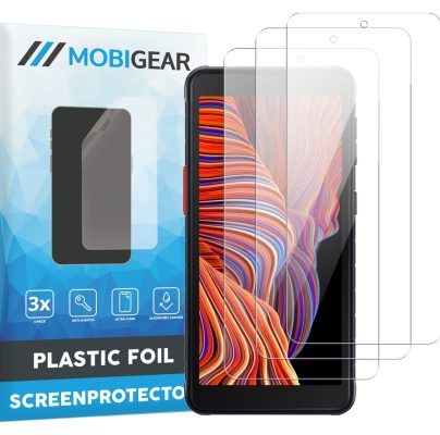 Mobigear - Samsung Galaxy Xcover 5 Protection d'écran Film - Compatible Coque (Lot de 3)
