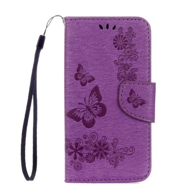 Mobigear Butterfly - Coque Samsung Galaxy S8 Etui Portefeuille - Violet