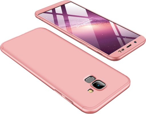 Mobigear TriGuard - Coque Samsung Galaxy J6 (2018) Coque Arrière Rigide - Rose doré