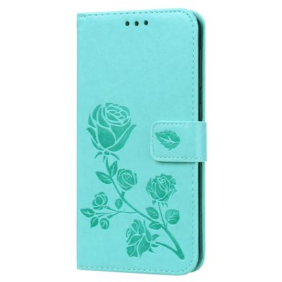 Mobigear Flowers - Coque Samsung Galaxy A10 Etui Portefeuille - Turquoise