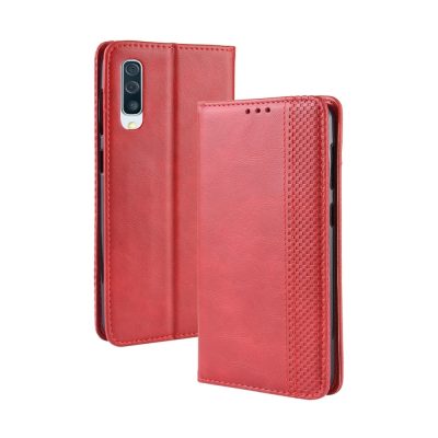 Mobigear Sensation - Coque Samsung Galaxy A50 Etui Portefeuille - Rouge