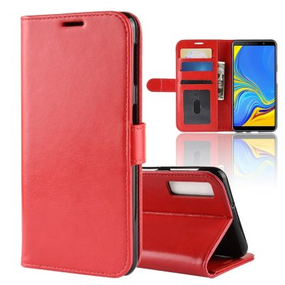 Mobigear Wallet - Coque Samsung Galaxy A7 (2018) Etui Portefeuille - Rouge