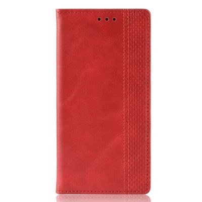Mobigear Sensation - Coque Samsung Galaxy S10 Etui Portefeuille - Rouge