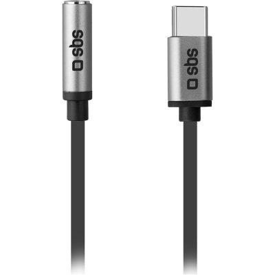 SBS - Câble USB-C vers AUX 3.5mm 0.15 mètre - Noir