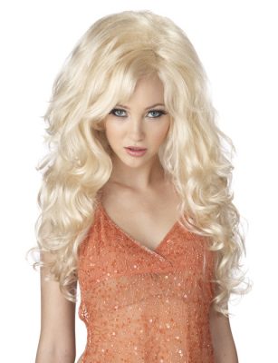 Accessoire perruque blonde sexy pour femme