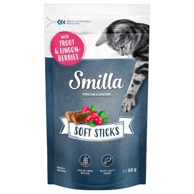 Smilla Soft Sticks 3 x 50 g pour chat - truite