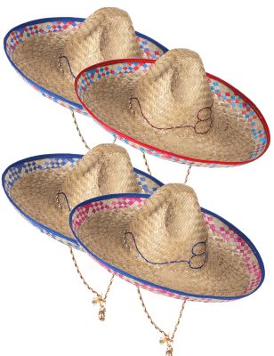 Sombrero mexicain en paille adulte