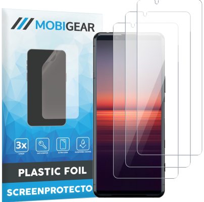 Mobigear - Sony Xperia 5 II Protection d'écran Film - Compatible Coque (Lot de 3)