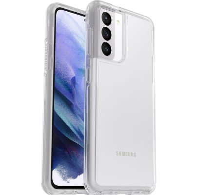 Otterbox Symmetry - Coque Samsung Galaxy S21 Coque Arrière Rigide Antichoc - Transparent