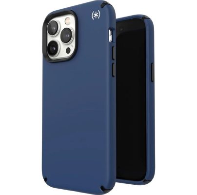 Speck Presidio2 Pro - Coque Apple iPhone 14 Pro Max Coque Arrière Rigide Antichoc Compatible MagSafe - Coastal Blue