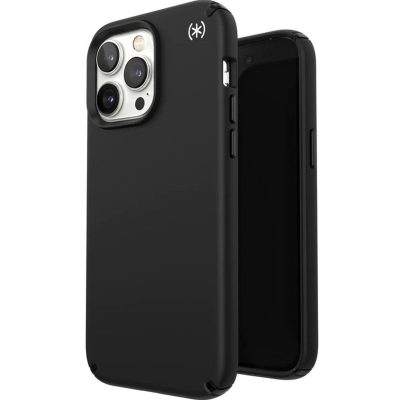 Speck Presidio2 Pro - Coque Apple iPhone 14 Pro Max Coque Arrière Rigide Antichoc Compatible MagSafe - Noir