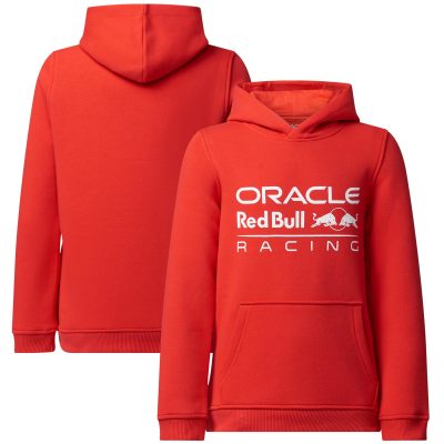 Sweat à capuche avec logo Oracle Red Bull Racing - Rouge - Enfant
