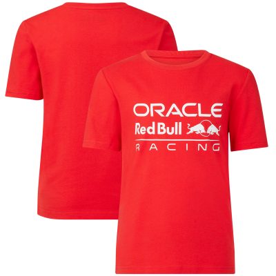 T-shirt à grand logo Oracle Red Bull Racing - Rouge - Enfant