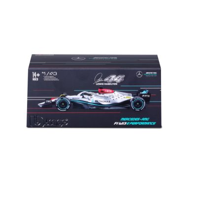 Mercedes 2022 W13 E Performance No.44 - Lewis Hamilton 1:43 Modèle avec figurine