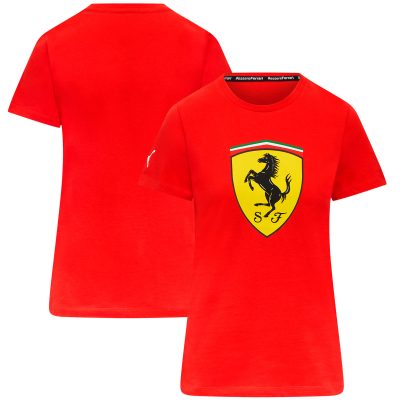 T-shirt Scuderia Ferrari Puma Large Shield - Rouge - Femme