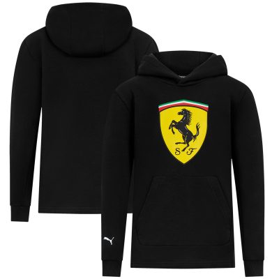Sweat à capuche Scuderia Ferrari Puma Shield - Noir - Enfants