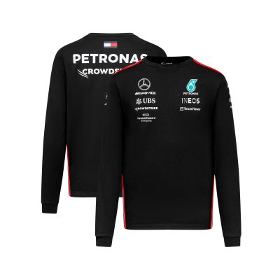 T-shirt manches longues Drive Mercedes AMG Petronas F1 2023 Team - Noir