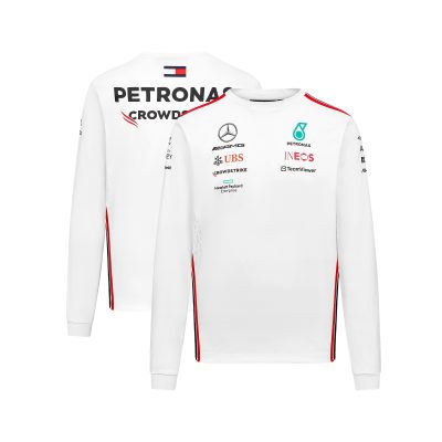 T-shirt manches longues Drive Mercedes AMG Petronas F1 2023 Team - Blanc