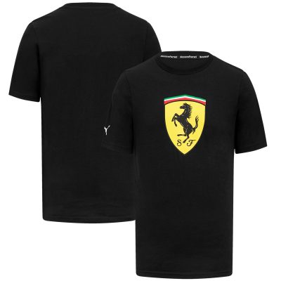 T-Shirt Scuderia Ferrari Puma Large Shield - Noir