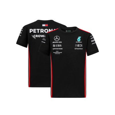 T-shirt pilote Mercedes AMG Petronas F1 2023 - Noir - Enfant