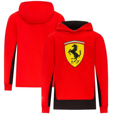 Sweat à capuche Scuderia Ferrari Puma Shield - Rouge - Enfants
