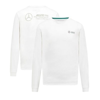 T-shirt à manches longues Mercedes AMG Petronas F1 - Blanc