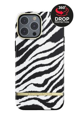 Richmond&Finch - Coque Apple iPhone 13 Pro Max Coque Arrière Rigide - Zebra
