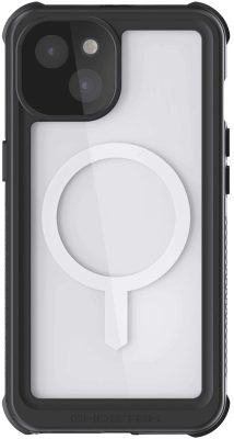 Ghostek Nautical 4 - Imperméable Coque Apple iPhone 13 Coque Arrière Rigide Antichoc Compatible MagSafe - Transparent