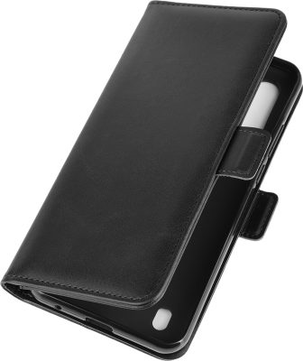 Mobigear Slim Magnet - Coque Motorola Moto G8 Power Lite Etui Portefeuille - Noir
