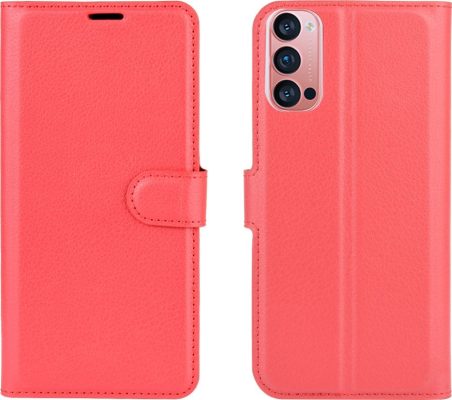 Mobigear Classic - Coque OPPO Reno 4 Pro 5G Etui Portefeuille - Rouge