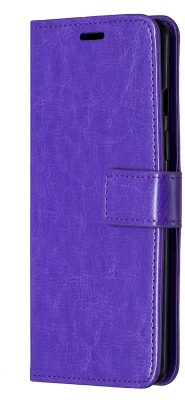 Mobigear Wallet - Coque OnePlus 8 Etui Portefeuille - Violet