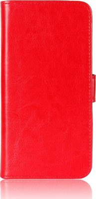 Mobigear Wallet - Coque LG V60 ThinQ Etui Portefeuille - Rouge