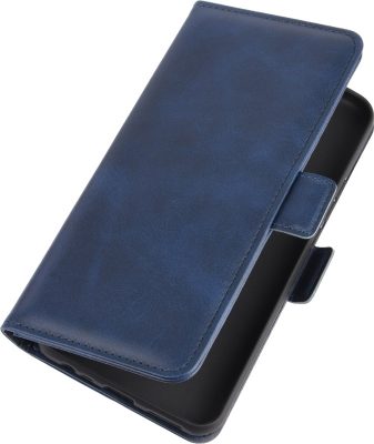 Mobigear Slim Magnet - Coque Xiaomi Redmi 9 Etui Portefeuille - Bleu