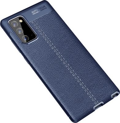 Mobigear Luxury - Coque Samsung Galaxy Note 20 Coque arrière en TPU Souple - Bleu