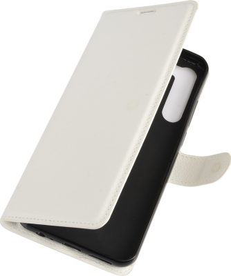 Mobigear Classic - Coque HTC Desire 20 Pro Etui Portefeuille - Blanc