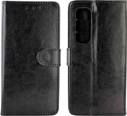 Mobigear Wallet - Coque Xiaomi Mi Note 10 Lite Etui Portefeuille - Noir