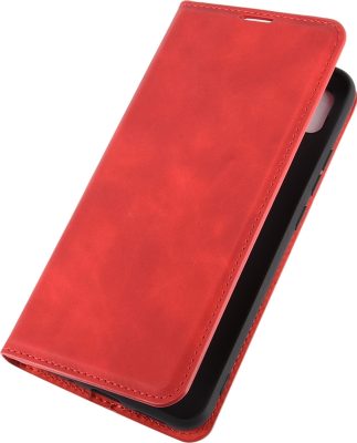 Mobigear Retro Slim - Coque Xiaomi Redmi 9C Etui Portefeuille - Rouge