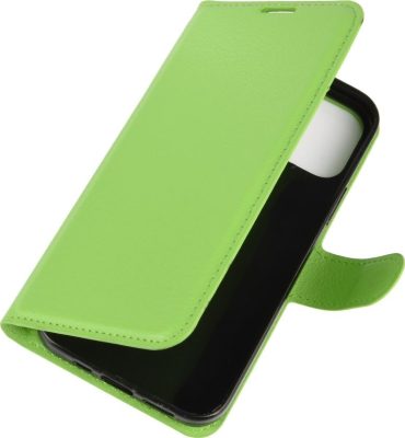 Mobigear Classic - Coque Apple iPhone 12 Mini Etui Portefeuille - Vert