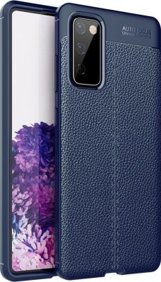 Mobigear Luxury - Coque Samsung Galaxy S20 FE Coque arrière en TPU Souple - Bleu