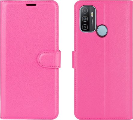 Mobigear Classic - Coque OPPO A53s Etui Portefeuille - Magenta