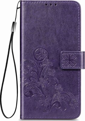 Mobigear Clover - Coque OPPO A53s Etui Portefeuille - Violet