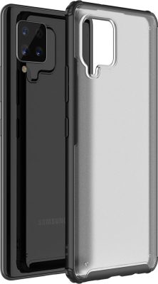 Mobigear Shockproof - Coque Samsung Galaxy A42 5G Coque Arrière Rigide Antichoc - Noir