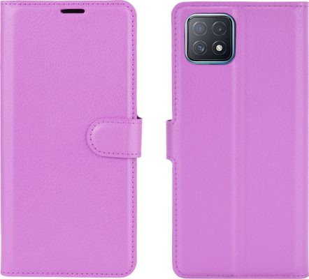 Mobigear Classic - Coque OPPO A73 5G Etui Portefeuille - Violet