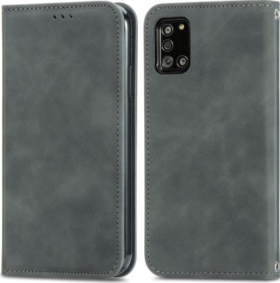 Mobigear Retro Slim - Coque Samsung Galaxy A32 5G Etui Portefeuille - Gris